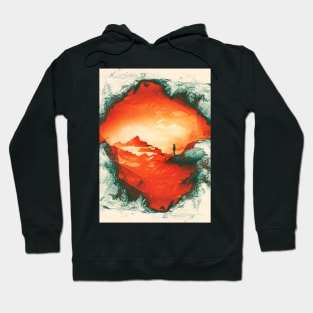 Occupy Mars a  Red Scifi Landscape Hoodie